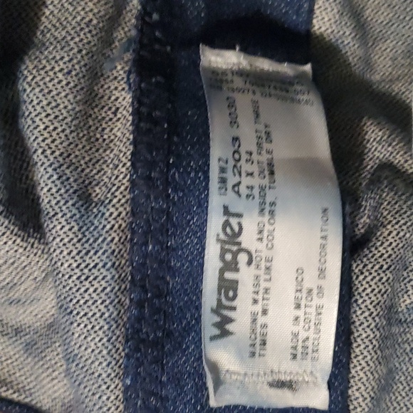 Wrangler mens boot cut jeans size 34x34 - Picture 6 of 6